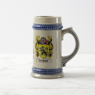 Chope À Bière Crête Stein de famille de Jenkins