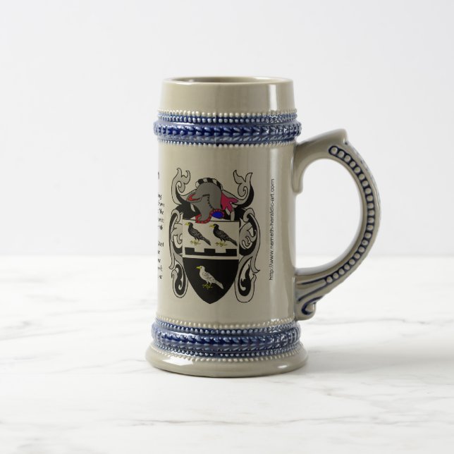 Chope À Bière Crête Stein de famille de Thompson (Droite)