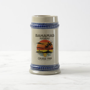Chope À Bière Croisière coucher de soleil dans le port des Baham