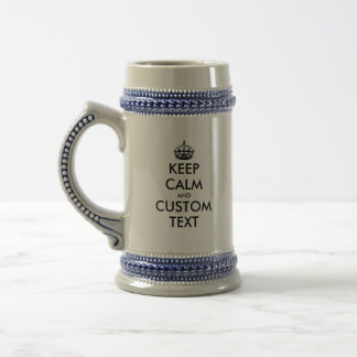 Chope À Bière Custom Keep Calm meme classique bière stein