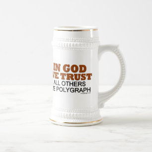 Chope À Bière Dans Dieu nous faisons confiance à tous les autres