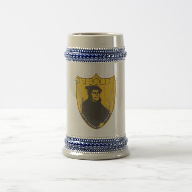 Chope À Bière De péché bière Stein de Martin Luther hardiment - (Centre)