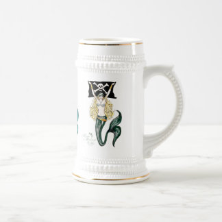 Chope À Bière ~ de Stein de sirène de pirate par le marcheur de