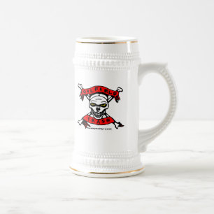 Chope À Bière Déchets de gisement de pétrole, crâne et os de