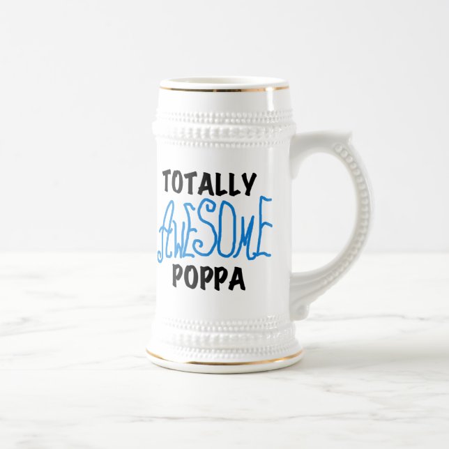 Chope À Bière Des tee-shirts et cadeaux Poppa absolument géniaux (Droite)