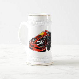 Chope À Bière dessin animé de Kart racing
