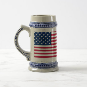 Chope À Bière Dessin de fierté du drapeau américain USA