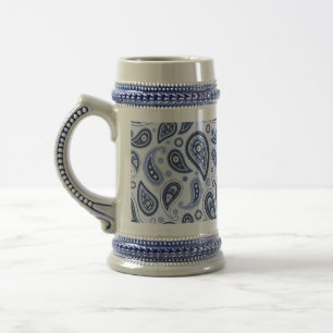 Chope À Bière Dessin imprimé floral paisley complexe