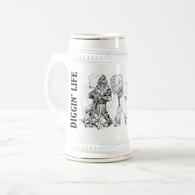 Chope À Bière "Diggin' Life" Joueurs Beer Stein (Devant gauche)