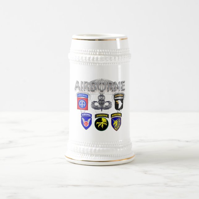 Chope À Bière Divisions aéroportées de l'Armée de terre passées  (Centre)