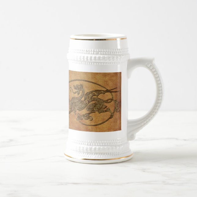 Chope À Bière Dragon médiéval Antiquité Designer Cadeau (Droite)