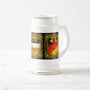 Chope À Bière drapeau allemand, empire/impérial double aigle noi