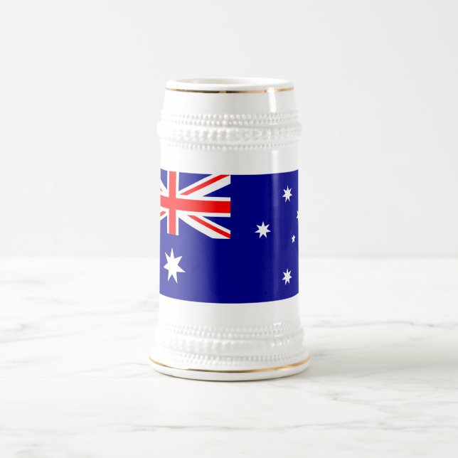 Chope À Bière Drapeau australien patriotique (Centre)