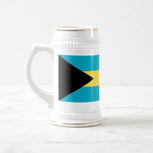 Chope À Bière Drapeau bahaméen patriotique Beer Stein