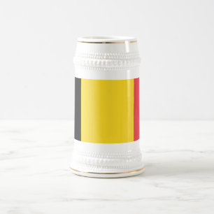 Chope À Bière Drapeau belge patriotique