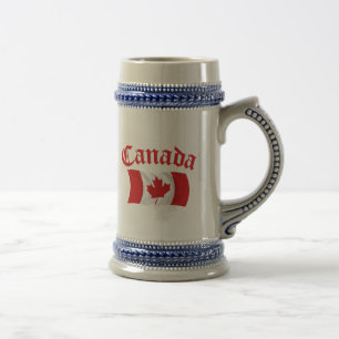 Chope À Bière Drapeau canadien
