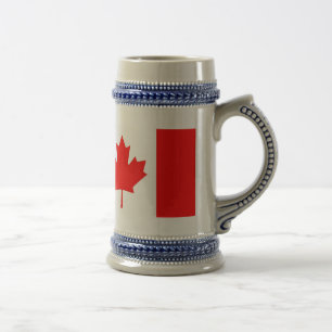 Chope À Bière Drapeau canadien patriotique