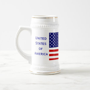 Chope À Bière Drapeau citoyen américain Beer Stein par Janz