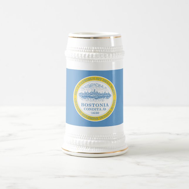 Chope À Bière Drapeau de Boston (Centre)