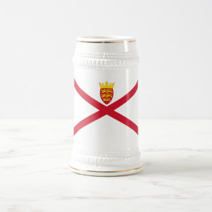 Chope À Bière Drapeau de Jersey