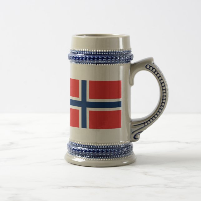 Chope À Bière Drapeau de la Norvège (Droite)