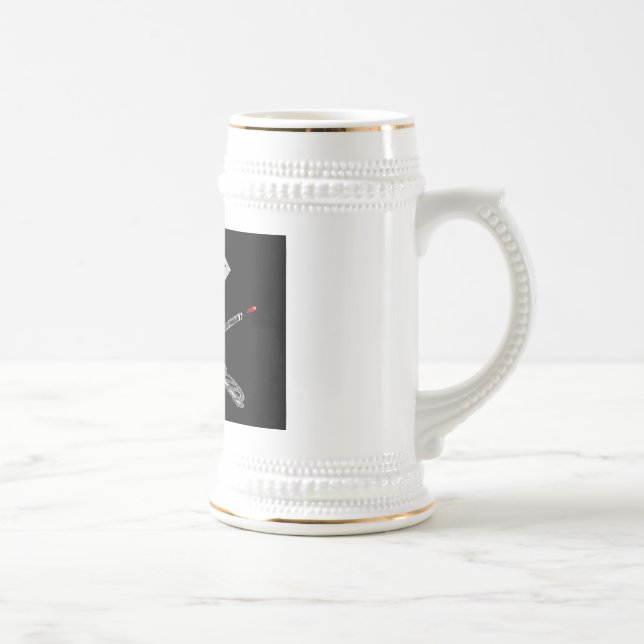 Chope À Bière Drapeau de la règle du diamant (Droite)