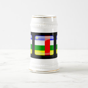 Chope À Bière Drapeau de la République centrafricaine