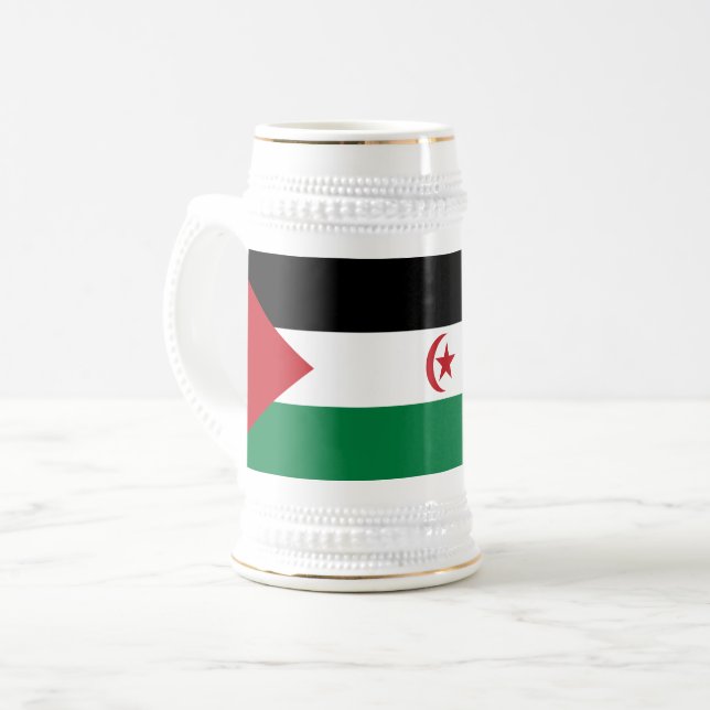 Chope À Bière Drapeau de la République démocratique arabe sahrao (Devant gauche)
