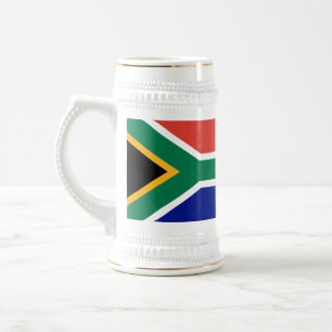 Chope À Bière Drapeau de l'Afrique du Sud