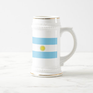 Chope À Bière Drapeau de l'Argentine