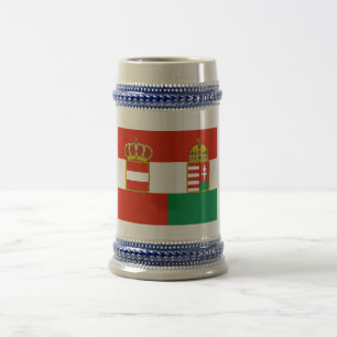 Chope À Bière Drapeau de l'Autriche-Hongrie (1869-1918)