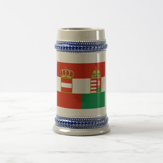 Chope À Bière Drapeau de l'Autriche-Hongrie (1869-1918) (Centre)