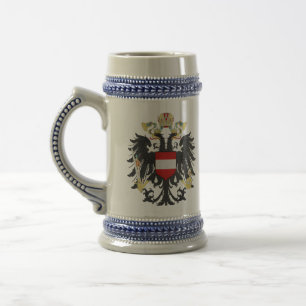 Chope À Bière drapeau de l'Autriche-Hongrie blason WWI
