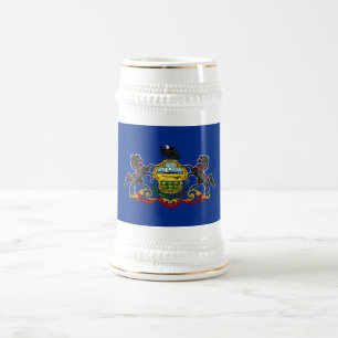 Chope À Bière Drapeau de l'État de Pennsylvanie
