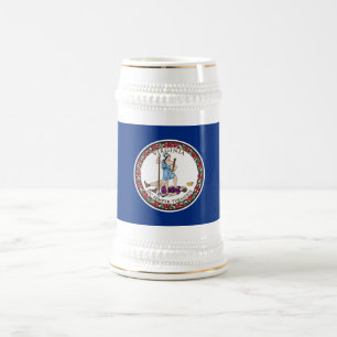 Chope À Bière Drapeau de l'État de Virginie