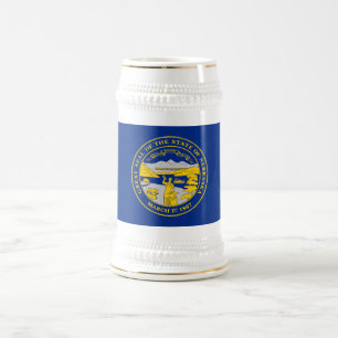 Chope À Bière Drapeau de l'État du Nebraska