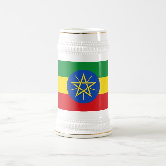 Chope À Bière Drapeau de l'Éthiopie (Centre)