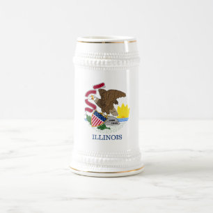 CHOPE À BIÈRE DRAPEAU DE L'ILLINOIS