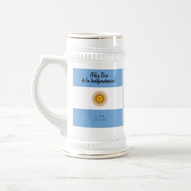 Chope À Bière Drapeau de l'indépendance de l'Argentine (Gauche)