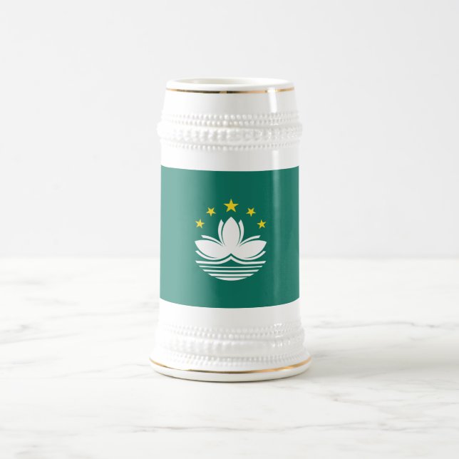 Chope À Bière Drapeau de Macao (Centre)