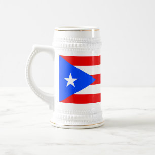 Chope À Bière Drapeau de Porto Rico