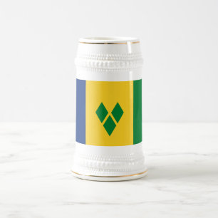 Chope À Bière Drapeau de Saint-Vincent