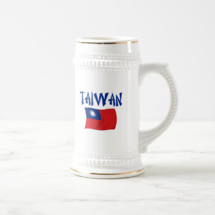 Chope À Bière Drapeau de Taïwan