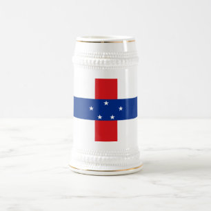 Chope À Bière Drapeau des Antilles néerlandaises