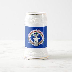 Chope À Bière Drapeau des îles Mariannes du Nord