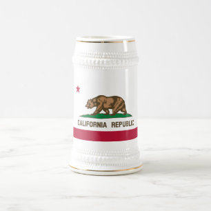 Chope À Bière Drapeau d'État de la République de Californie