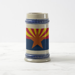 Chope À Bière Drapeau d'État de l'Arizona