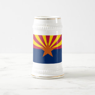Chope À Bière Drapeau d'État de l'Arizona