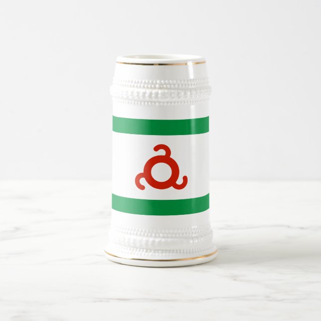 Chope À Bière Drapeau d'Ingushetia (Centre)
