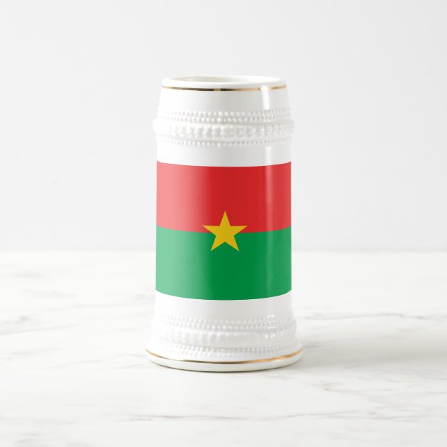 Chope À Bière Drapeau du Burkina Faso patriotique (Centre)